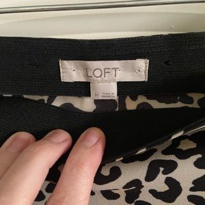 Loft leopard skirt.  Midi length.